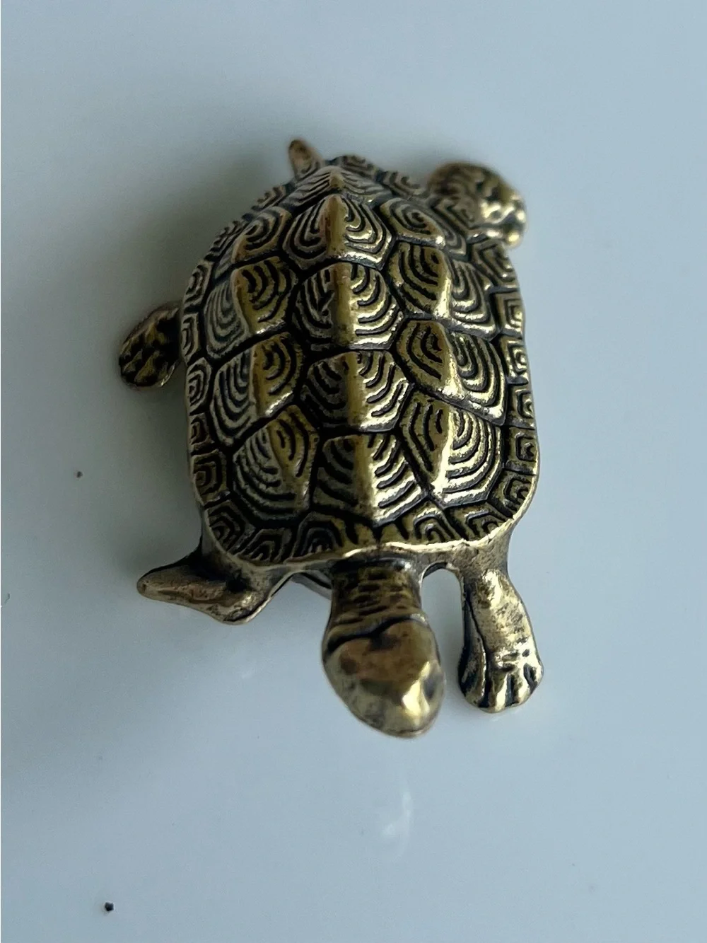 2” Miniature Brass Turtle #214